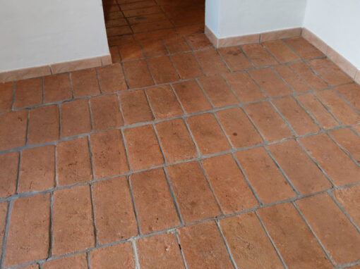 Pulizia cotto antico con posa originale dell’800